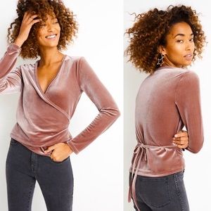 Madewell - Velvet Bronze Wrap Top